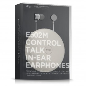 Наушники Elago E502 Earphones (White-SIlver)