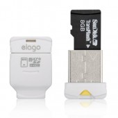 Картридер Elago Mobile Nano USB 2.0 microSDHC Card White