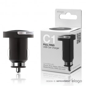 Автомобильная зарядка Elago Nano USB Charger C1 Black