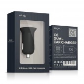 Автомобильная зарядка Elago USB Charger C6 Black