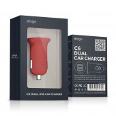 Автомобильная зарядка Elago USB Charger C6 Red