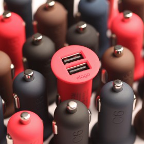 Автомобильная зарядка Elago USB Charger C6 Red