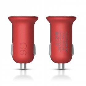 Автомобильная зарядка Elago USB Charger micro USB C6 Red 