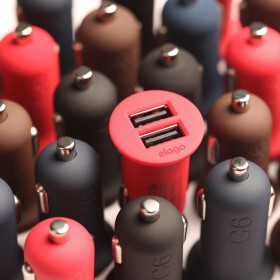 Автомобильная зарядка Elago USB Charger micro USB C6 Red 