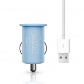 Автомобильная зарядка Elago Color USB Car Charger Blue