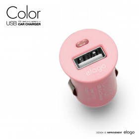 Автомобильная зарядка Elago Color USB Car Charger Pink