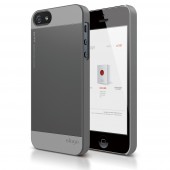 Чехол для iPhone 5 / 5s Elago S5 Outfit Aluminum Dark Grey