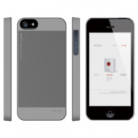 Чехол для iPhone 5 / 5s Elago S5 Outfit Aluminum Dark Grey