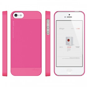 Чехол для iPhone 5 / 5s Elago S5 Outfit Aluminum Hot Pink