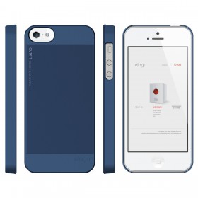 Чехол для iPhone 5 / 5s Elago S5 Outfit Aluminum Jean Indigo