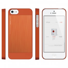 Чехол для iPhone 5 / 5s Elago S5 Outfit Matrix Aluminum Orange