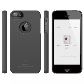Чехол для iPhone 5 / 5s Elago S5 Slim Fit SF Dark Grey