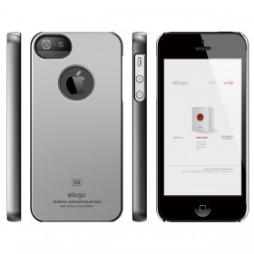 Чехол для iPhone 5 / 5s Elago S5 Slim Fit Metallic Dark Gray