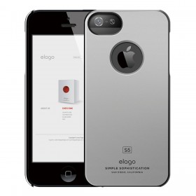 Чехол для iPhone 5 / 5s Elago S5 Slim Fit Metallic Dark Gray
