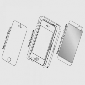 Защитная пленка для iPhone 5 SGP Incredible Shield Film Set Ultra Crystal Mix (SGP09582)