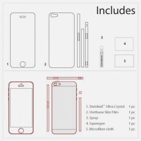 Защитная пленка для iPhone 5 SGP Incredible Shield Film Set Ultra Matte (SGP08202)