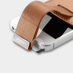 Чехол для iPhone 5 SGP Leather Pouch Crumena Series Brown (SGP09514)