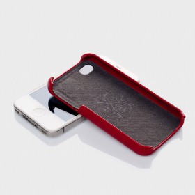 Чехол для iPhone 4, 4S SGP Genuine Leather Grip Series Red (SGP06921)