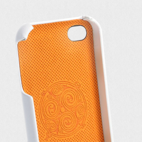Чехол для iPhone 4, 4S SGP Genuine Leather Grip Series White (SGP06901)