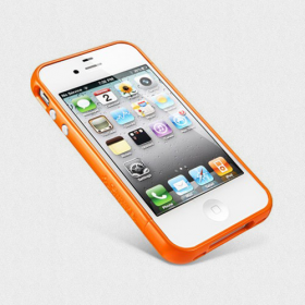 Бампер для iPhone 4, 4S SGP Linear EX Color Series Orange (SGP08371)