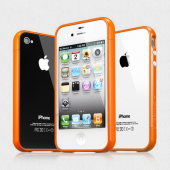 Бампер для iPhone 4, 4S SGP Linear EX Color Series Orange (SGP08371)