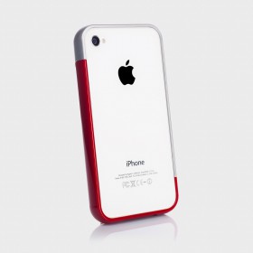 Бампер для iPhone 4, 4S SGP Linear EX Meteor Series Red (SGP08377)