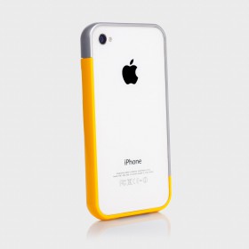 Бампер для iPhone 4, 4S SGP Linear EX Meteor Series Yellow (SGP08374)