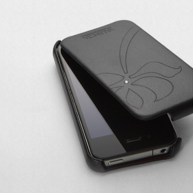 Чехол для iPhone 4, 4S SGP Valencia Swarovski Series Black (SGP06882)