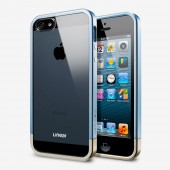 Чехол для iPhone 5 SGP Linear Metal Crystal Blue (SGP10043)