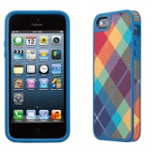 Чехол для iPhone 5 Speck Fabshell Megaplaid Spectrum