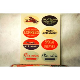 Набор винтажных наклеек Cavallini Par Avion
