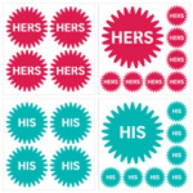 Виниловые наклейки Unwhite His Hers